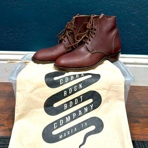 NEW Handmade Cobra Rock Chisos Boots - womens 8 / mens 6